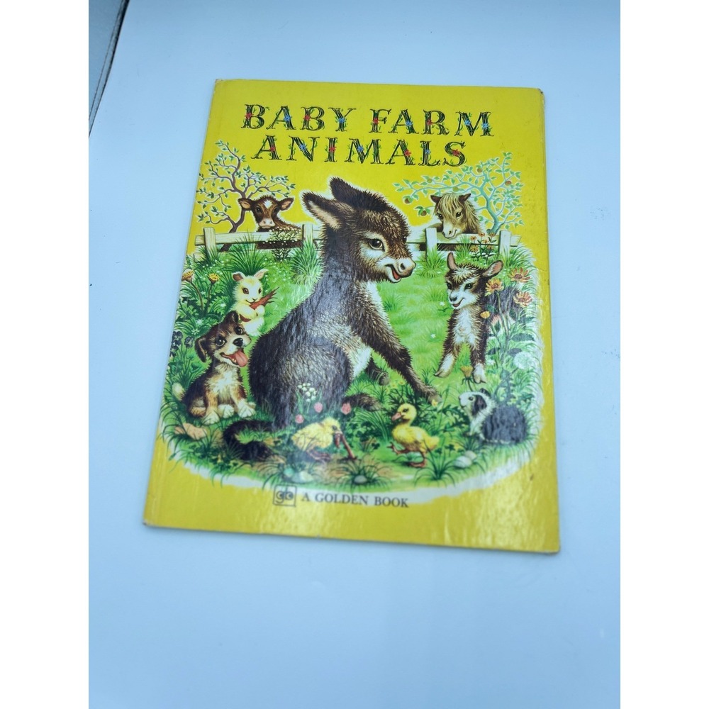 Baby Farm Animals Garth Williams Golden Book 1975 Vintage Hardcover 0-307-10545